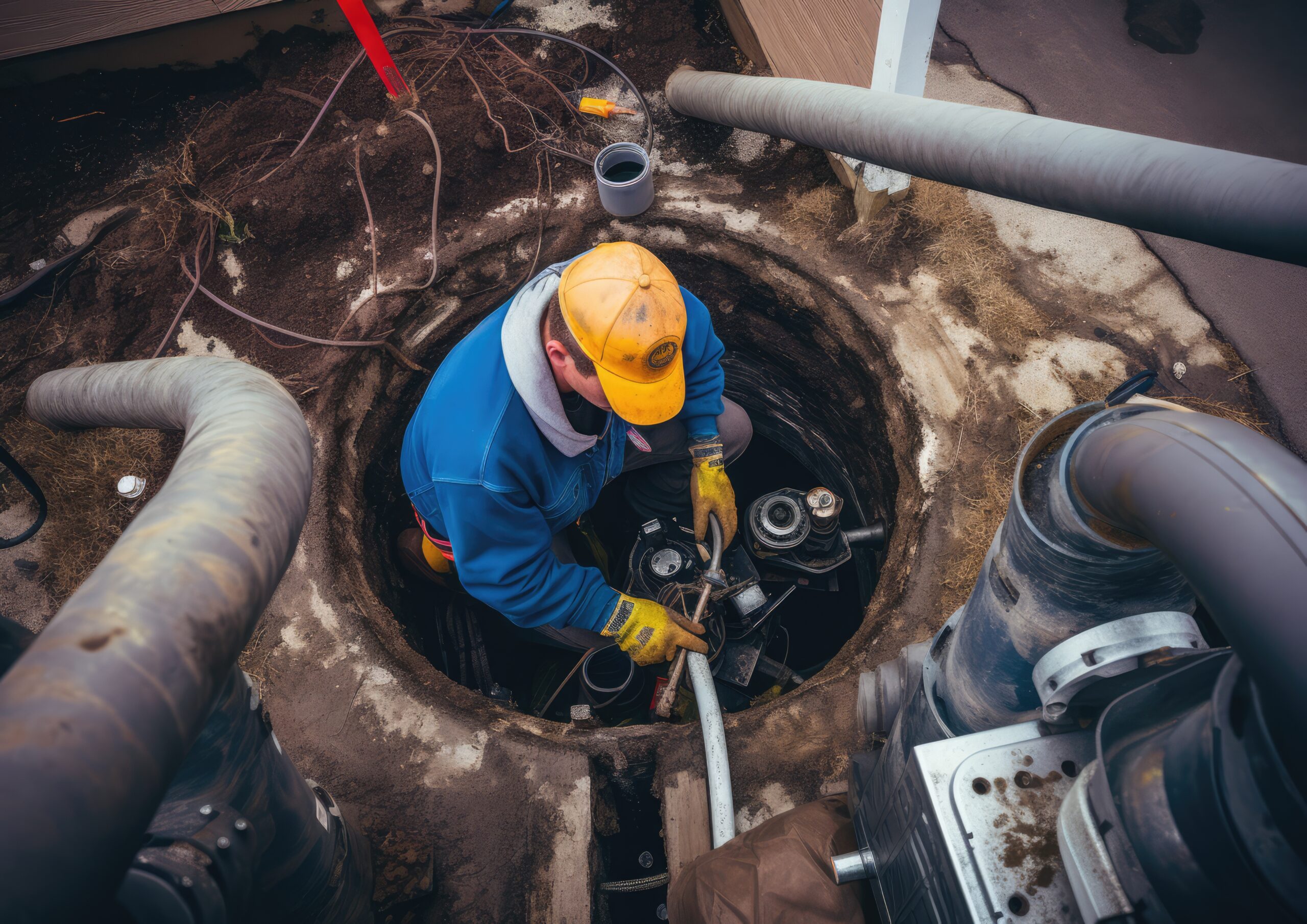 septic system inspection in winter